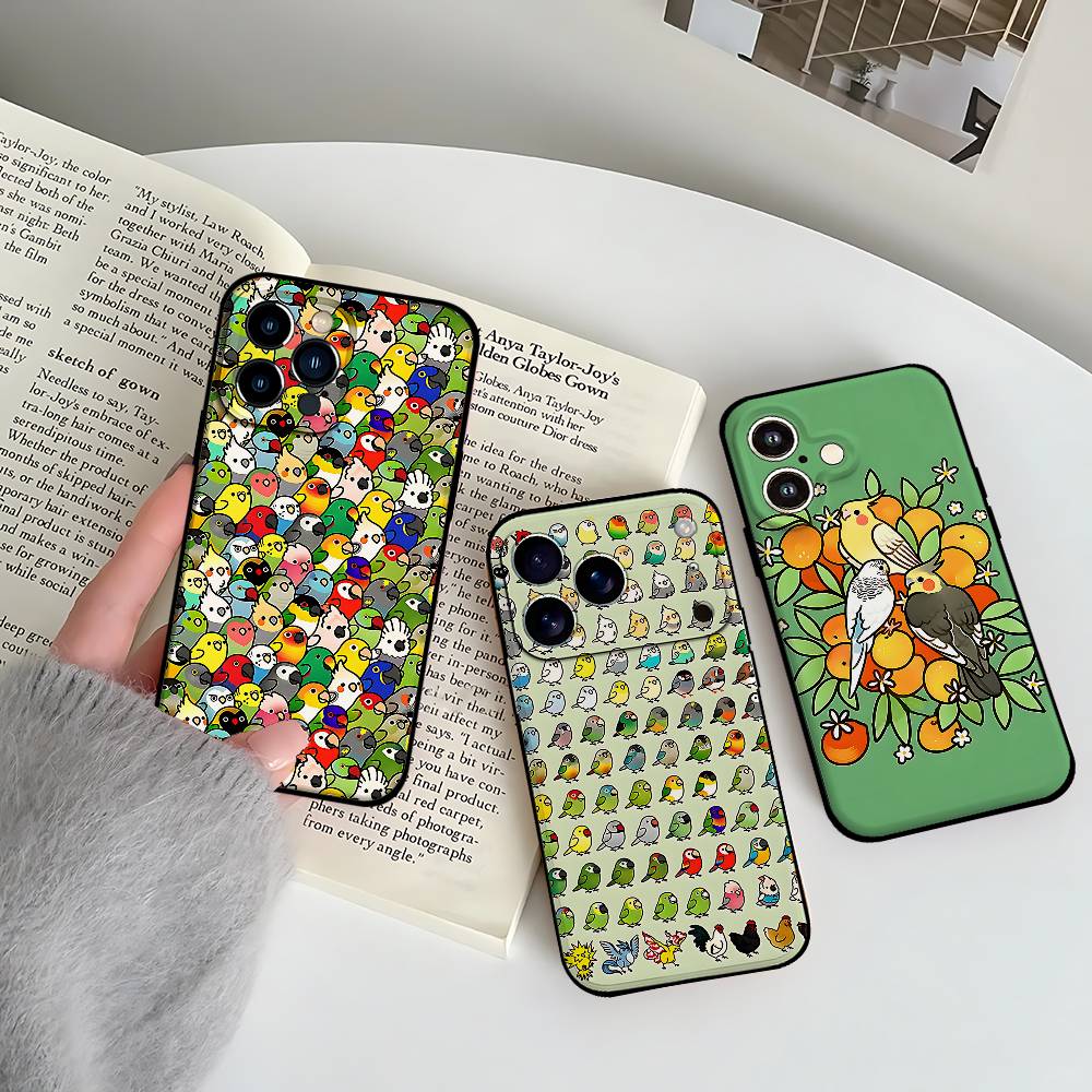 Plant Parenthood - 動物のかわいいオウムの鳥のスマホケース iPhone 17 16 15 11