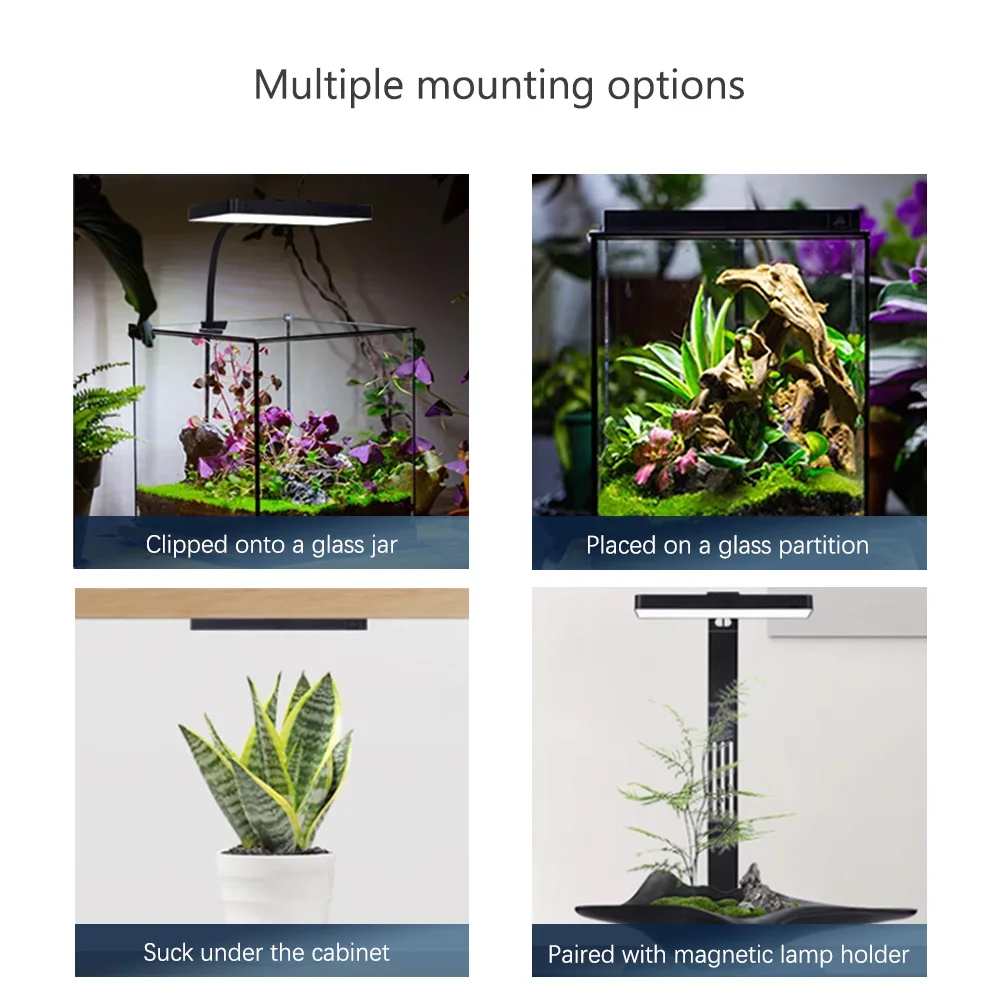 Plant Parent App - RGB+UV新モードスペクトルミニ9 Pro Bluetoothアプリ制御淡水アクアスケーピング植物水槽LEDライト