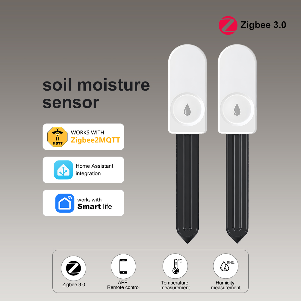 スマート ZigBee 土壌水分センサー、温度と湿度の監視機 - Plant Parent App のレビューと価格