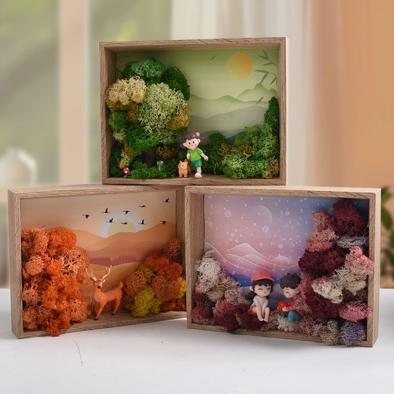 海藻アートDIYキット - 人工植物付き3D額入りマイクロラ - Plant Parent Gift Set のレビューと価格
