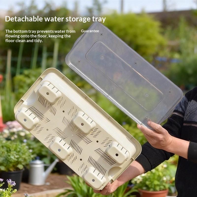 長方形の自動給水プランターボックス、UV耐性プラスチック製ウ - Plant Parent のレビューと価格