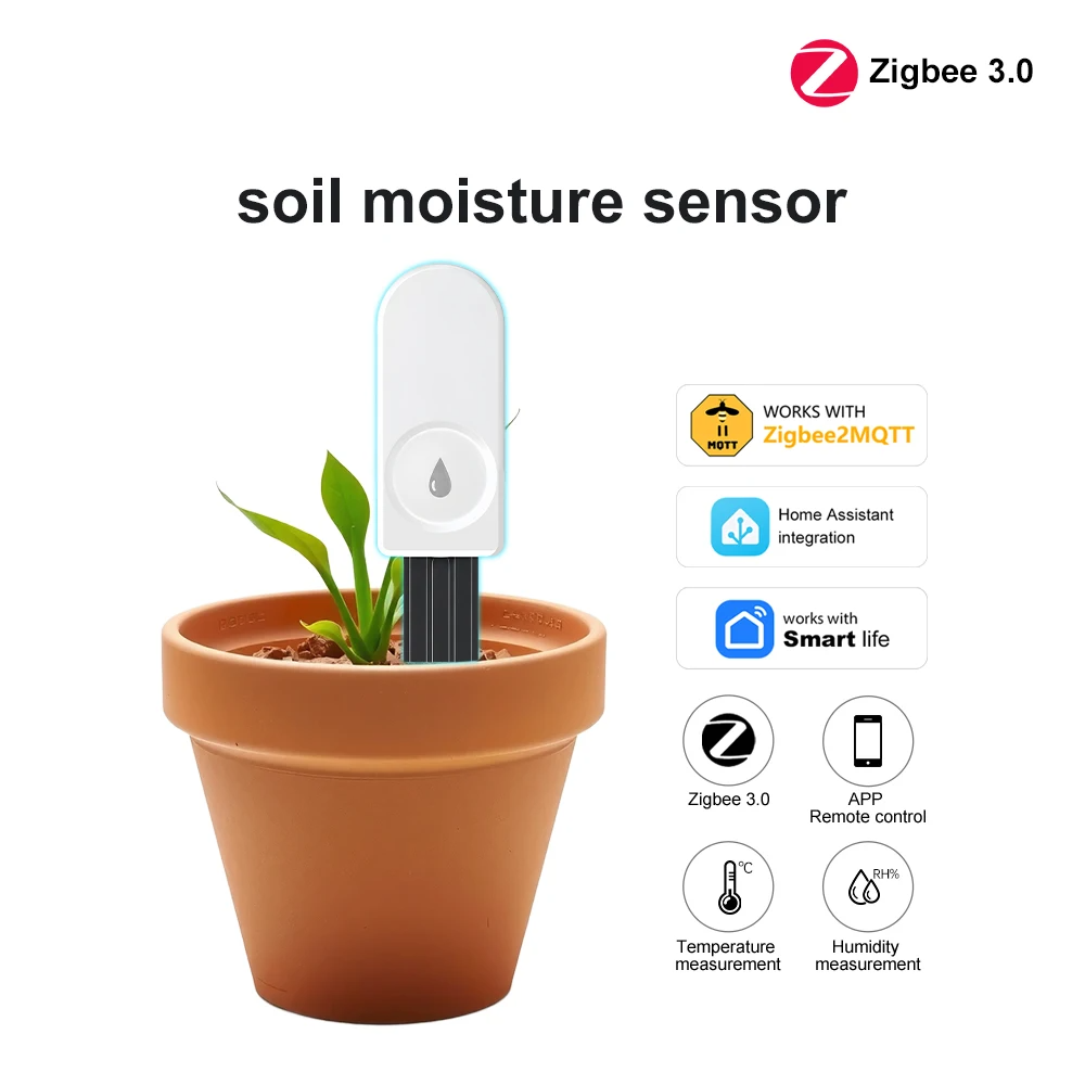 ZigBeeスマート土壌水分センサー 温度湿度モニター アプ - Plant Parent App のレビューと価格