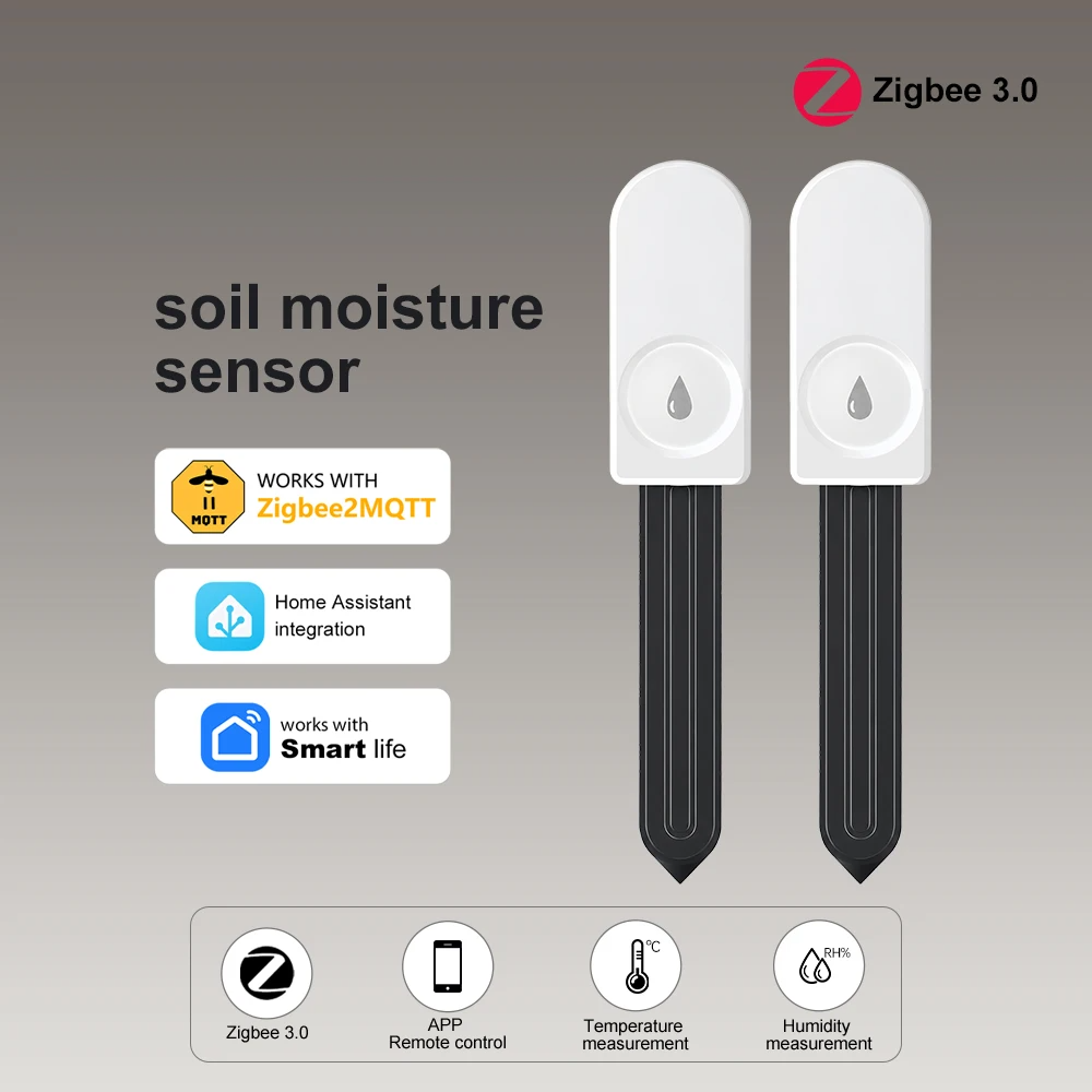 ZigBeeスマート土壌水分センサー 温度湿度モニター アプ - Plant Parent App のレビューと価格
