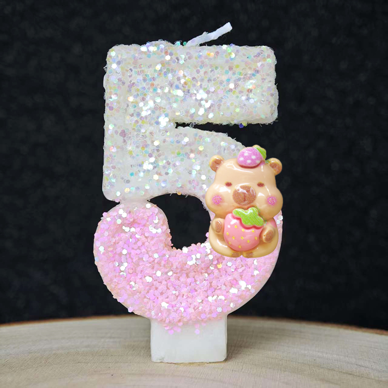 新しいカピバラキャンドルケーキデコレーショントピック0-9数 - Plant Parent Gifts のレビューと価格