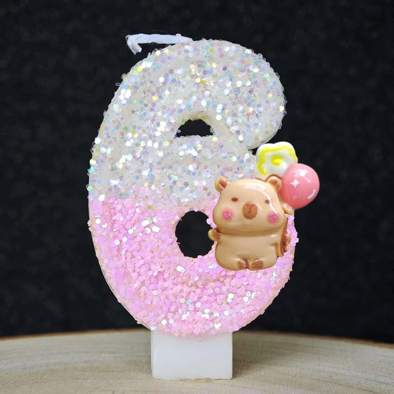 新しいカピバラキャンドルケーキデコレーショントピック0-9数 - Plant Parent Gifts のレビューと価格