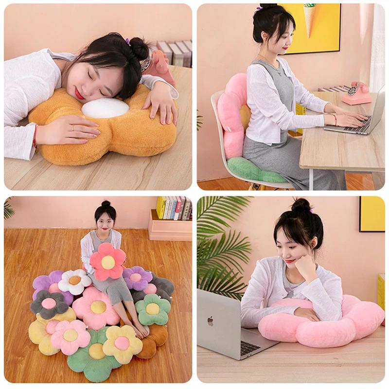 実用的な35cmのかわいいカラフルな花のぬいぐるみ枕クッショ - Plant Parent Gifts のレビューと価格
