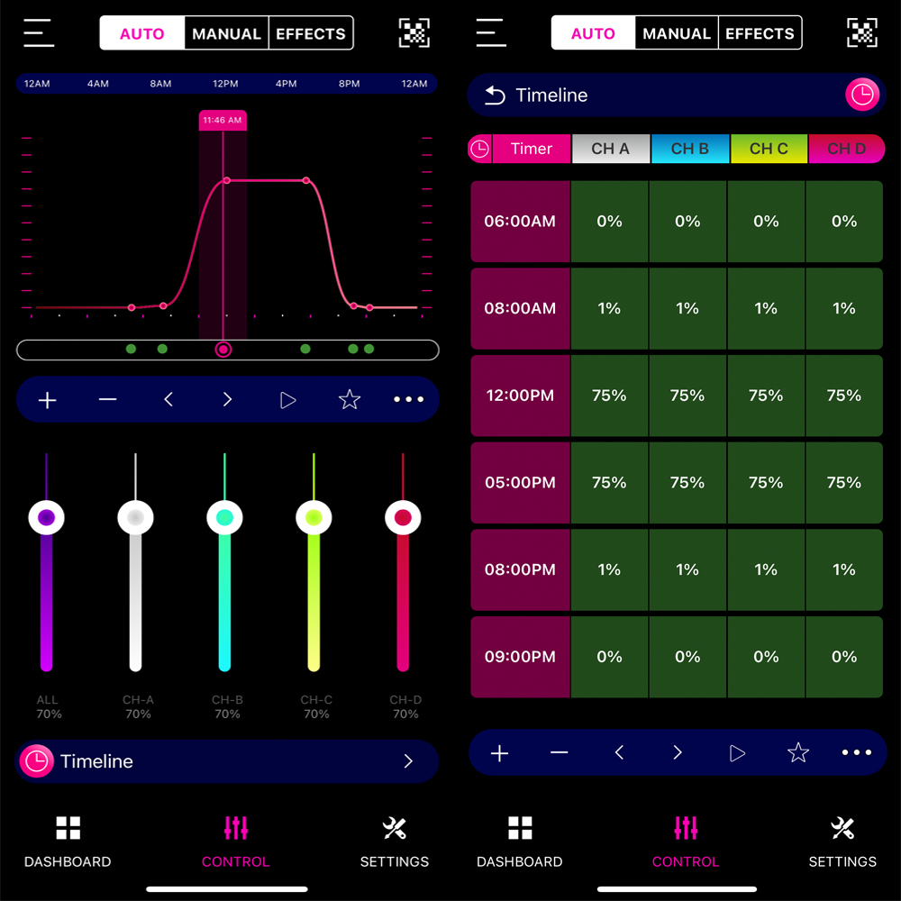 45/60/90cm水槽用アプリ制御アルミ合金フルスペクトル - Plant Parent App のレビューと価格
