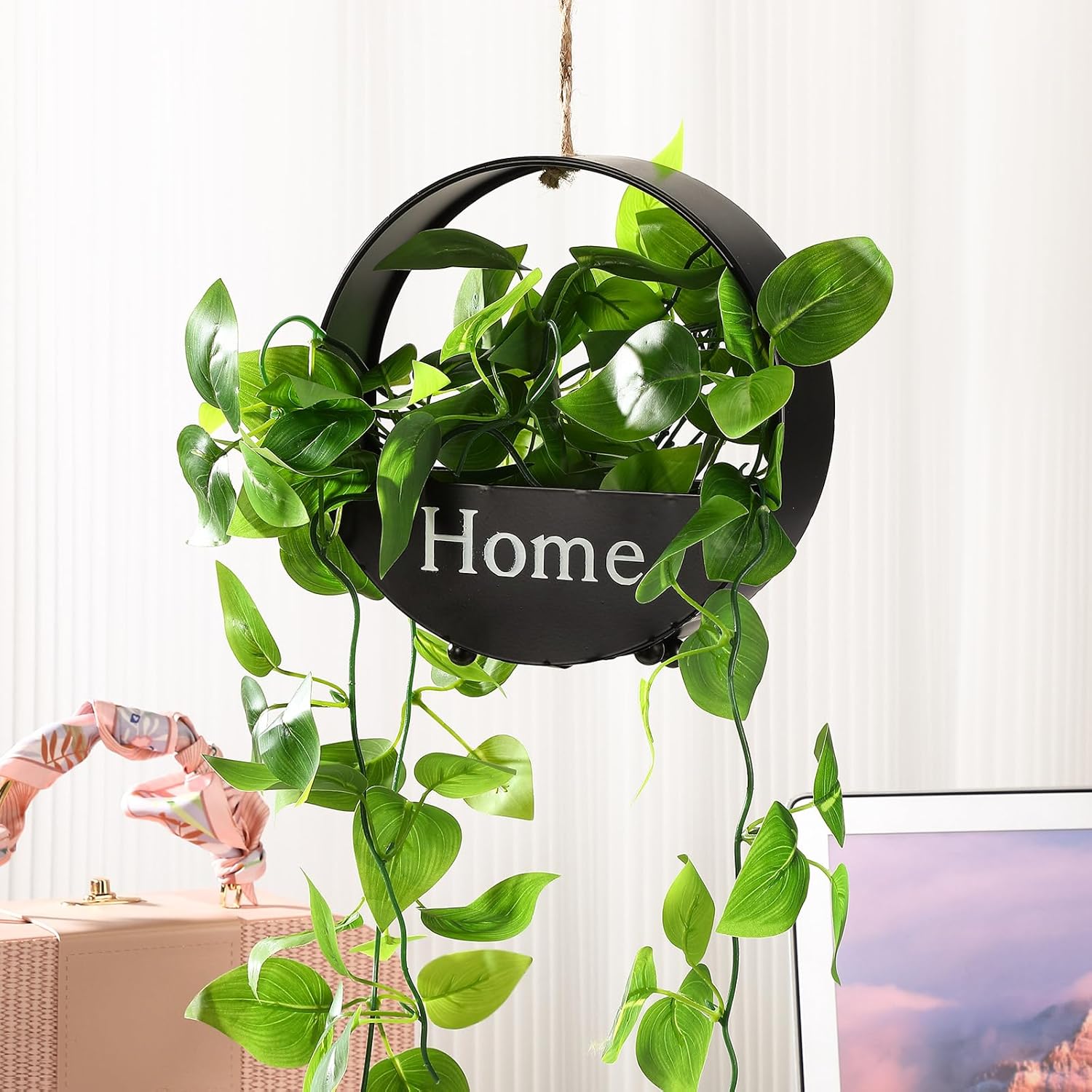 1個入り丸型鉄製工芸品フラワーポット壁掛け装飾、室内植物用、 - Plant Parent のレビューと価格