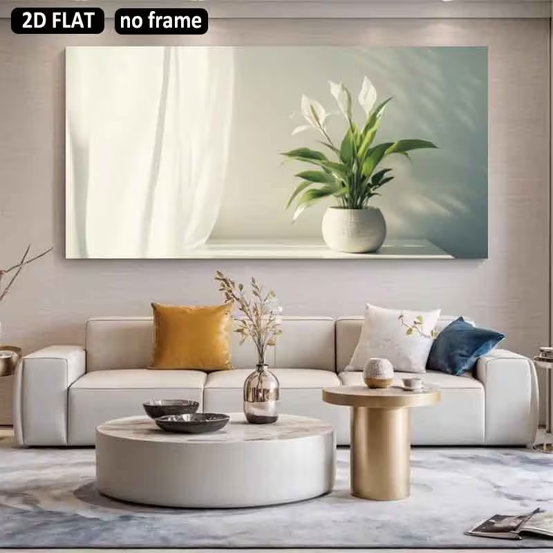 1枚（フレームなし）、2Dフラット、2Dフラット1枚 31. - Peace Lily White のレビューと価格